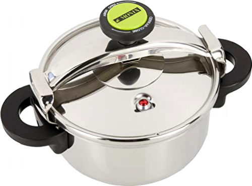 Monix Classica - Olla a presión tradicional de 4 litros, acero inoxidable, 22 cm, color gris
