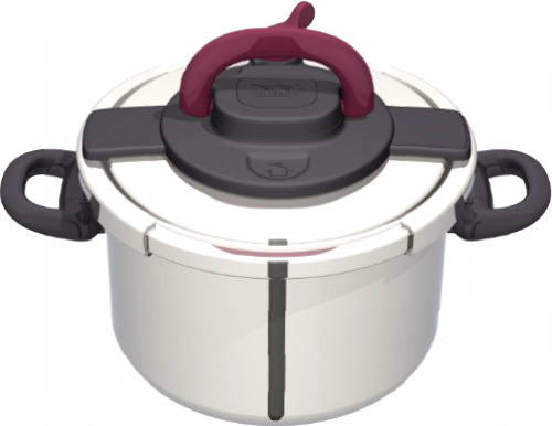 Seb P4371506/07 C 2321 Olla a presión, Acero inoxidable, Negro y Gris,10L