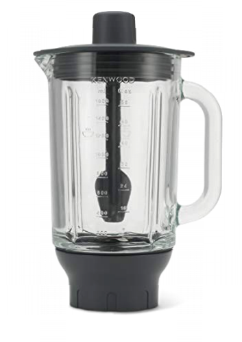 Kenwood KAH358GL Accesorio Batidora de vaso Thermoresist compatible con Robots de Cocina Kenwood Chef y Major, 1.6 L, transparente y negro