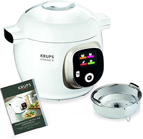 Krups cz7101 Multi eléctrica cook4me Plus, 4 L, 1200 W, color blanco/gris