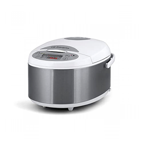 Orbegozo MCP 5000 – Robot de cocina, 5 litros de capacidad, 12 programas, cubeta antiadherente, temporizador 24 horas, recetario, 860 W [Clase de eficiencia energética A]
