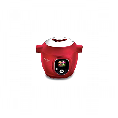 Moulinex Olla multicocción inteligente de alta presión, 6 litros, 150 recetas, 6 modos de cocción, guía paso a paso, uso fácil y rápido 150 recetas, rojo rojo