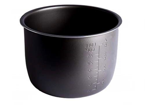 FussionCook - Cubeta con recubrimiento Extra Antiadherente Daikin Negro. Apta para ollas programables de 6 Litros.