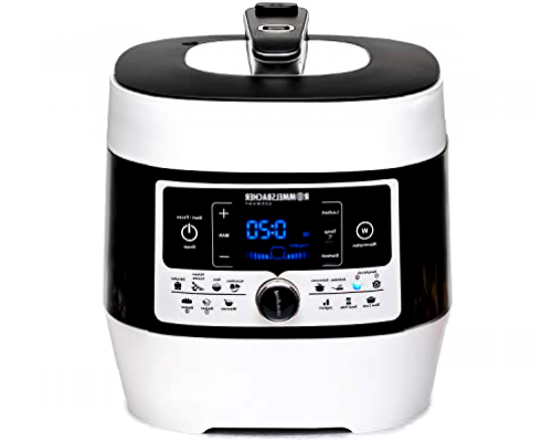 ROMMELSBACHER MeinHans MD 1000 - Cocina de vapor eléctrica (14 programas automáticos, regulable de 40 °C a 170 °C, 2 niveles de presión de vapor, revestimiento antiadherente, olla de 6 L)