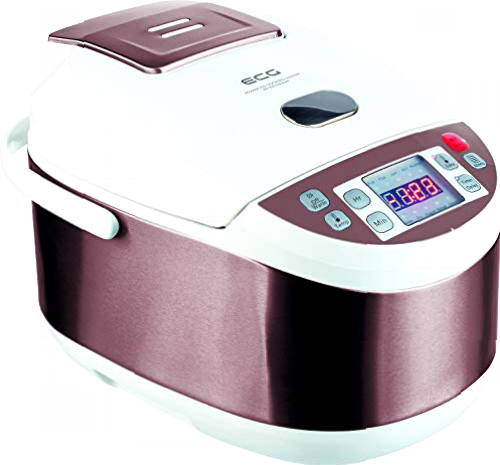 ECG MH 910 Delizioso - Olla multifunción (acero inoxidable), color blanco y marrón metálico