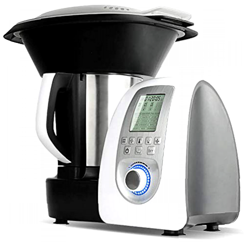 Gridinlux | Robot de Cocina Multifunción | 14 Funciones 19 Programas | Incluye Báscula | Jarra Acero Inoxidable 3,5 L | Vaporera 2 Niveles | 10 Velocidades | Máxima Seguridad | Accesorios y Recetario