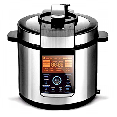 Gridinlux | Olla Eléctrica Programable Multifunción | 14 Programas | Capacidad 6L | Función de Freir | Táctil | Sistema de Seguridad | Incluye Accesorios y Recetario. Cocina Fácil