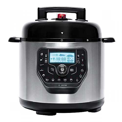 Cecotec Olla programable GM Modelo H Deluxe. Programable 24 Horas con Capacidad de 6 litros. Incluye función báscula e innovadora Tapa Advance, abatible y más cómoda para liberar la presión.