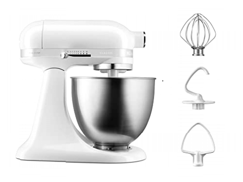 KitchenAid 5KSM3310XEWH Robot de Cocina, Acero Inoxidable