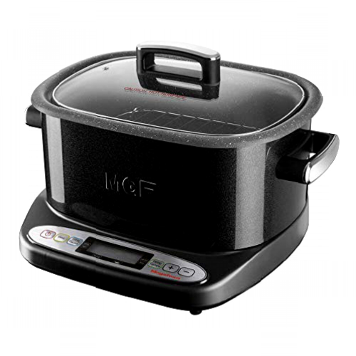 MAGEFESA 02MC6602000 02MC6602000-Olla de cocción Lenta eléctrica Modelo GUISOTHERM Black MGF6602 MULTICOOKER 6L, Multicolor