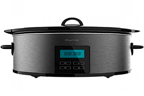 Olla de cocción lenta - Cecotec Chup Chup Matic, Cerámica, 5.5 l, Programable 24h, Temporizador, Inox