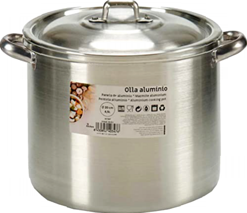 BigBuy Home S3602013 Olla de Cocción Lenta Aluminio, 22 X 18 X 26 Cm, Materiales Varios, Multicolor