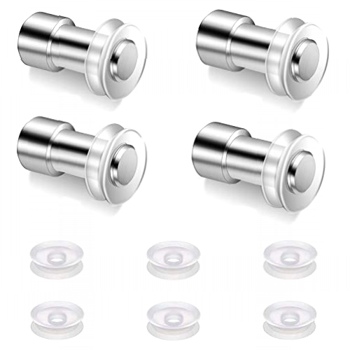 Rybtd 4 piezas Acero inoxidable válvulas de flotador y 10 piezas de silicona Sellador de válvula de flotador para ollas a presión como XL, YBD60-100, PPC780, PPC770, PPC790