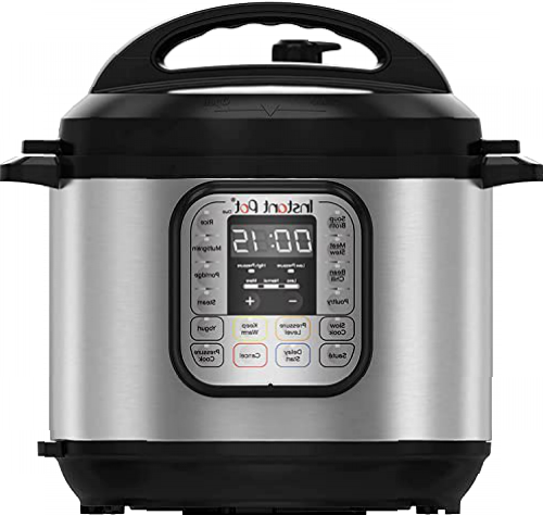 Instant Pot Duo 7 en 1 Olla a Presión Programable con 13 Programas para Cocción lenta, Arrocera, Yogurtera o Vaporera, Color Negro/Acero Inoxidable, 5.7 L