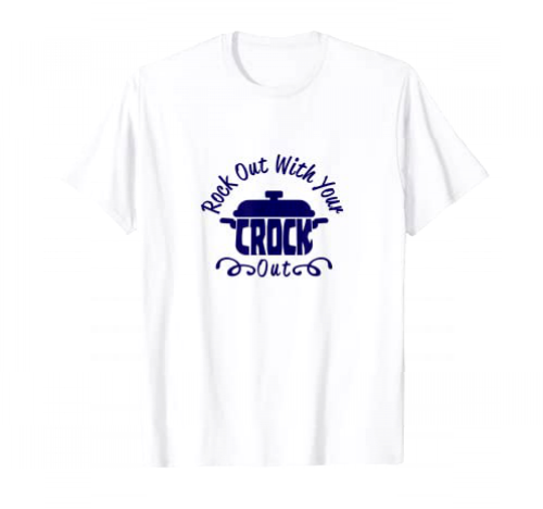 Rock Out With Your Crock Out Crock Pot Olla de cocción lenta Camiseta