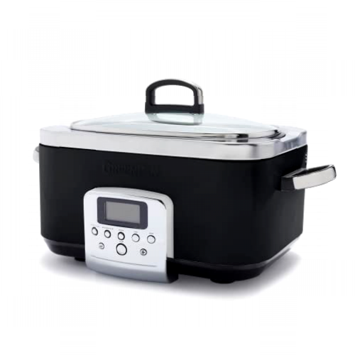 GreenPan Olla de Cocción Lenta, capacidad 6L, sin PFAS, color negro