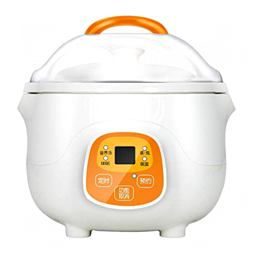 Desconocido Olla Cocina, Olla estofado eléctrica Olla cocción Lenta cerámica con tazón cerámica extraíble fácil Limpiar para hogares pequeños