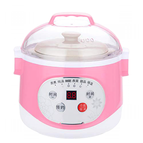 Olla, Olla eléctrica para estofado, Olla cocción lenta multifunción, Olla eléctrica inteligente para hogar, Olla con función reserva y 6 ajustes cocción para hogares pequeños