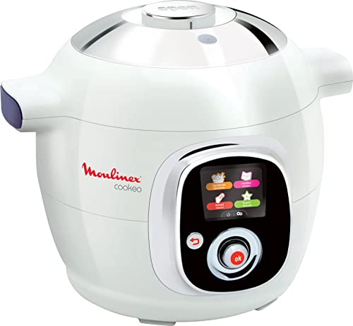 Moulinex Cookeo CE7041 – Robot de Cocina, cocina alta Presión, 6 Modos Cocción, programable, 100 recetas programadas y Bol Extraíble Antiadherente con Capacidad hasta 6 raciones y fácil interfaz