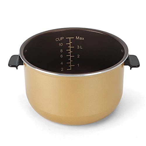 Aigostar 30IBA – Cubeta de olla, accesorio para la olla a presión Aigostar Happy Chef, fabricada en aluminio con interior de recubrimiento anti-adherente, capacidad 5 litros.