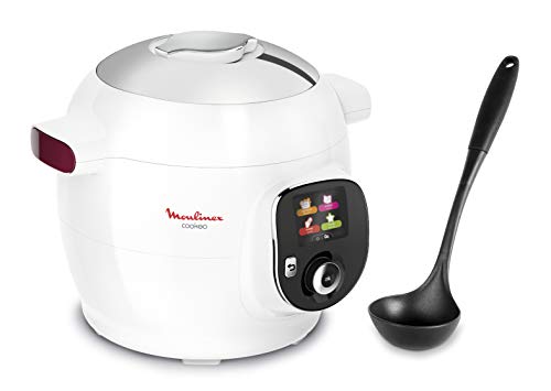 Moulinex Cookeo CE700100 – Olla inteligente, capacidad 6 L, guía paso a paso, cocción a presión, rápida