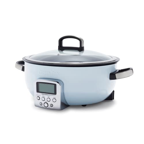GreenPan Olla Multifunción Programable, capacidad 5.6L, sin PFAS, color azul