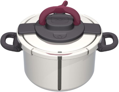 Seb P4371506/07 C 2321 Olla a presión, Acero inoxidable, Negro y Gris,10L