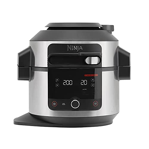 NINJA Foodi 11-in-1 SmartLid Multi-Cooker 6L [OL550UK] olla a presión, freidora de aire, Combi-Steam, cocinar a fuego lento, parrilla, hornear