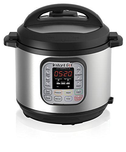 Instant Pot Olla Eléctrica a Presión Ip Duo80, V2 de 8 L, 7 en 1, de 1200 Vatios y con Exterior y Recipiente Interior de Acero Inoxidable
