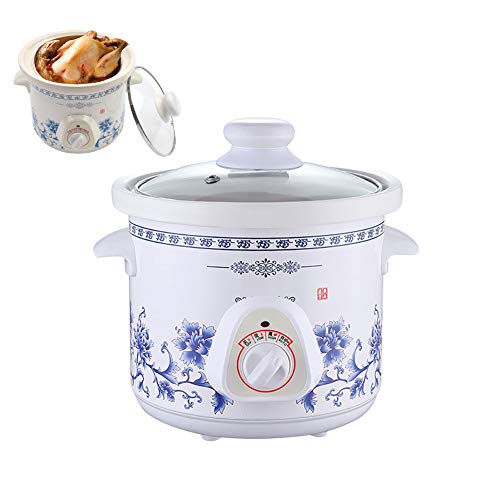 Cocinas premium pequeña olla de cocción lenta/Cerámica Liner Temp ajustable blanca Crockpot/slowcooker / 1,5 l – 6,0 l Opcional,1.5 Litre